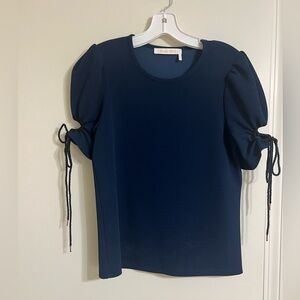See By Chloe navy short sleeve top, size XS